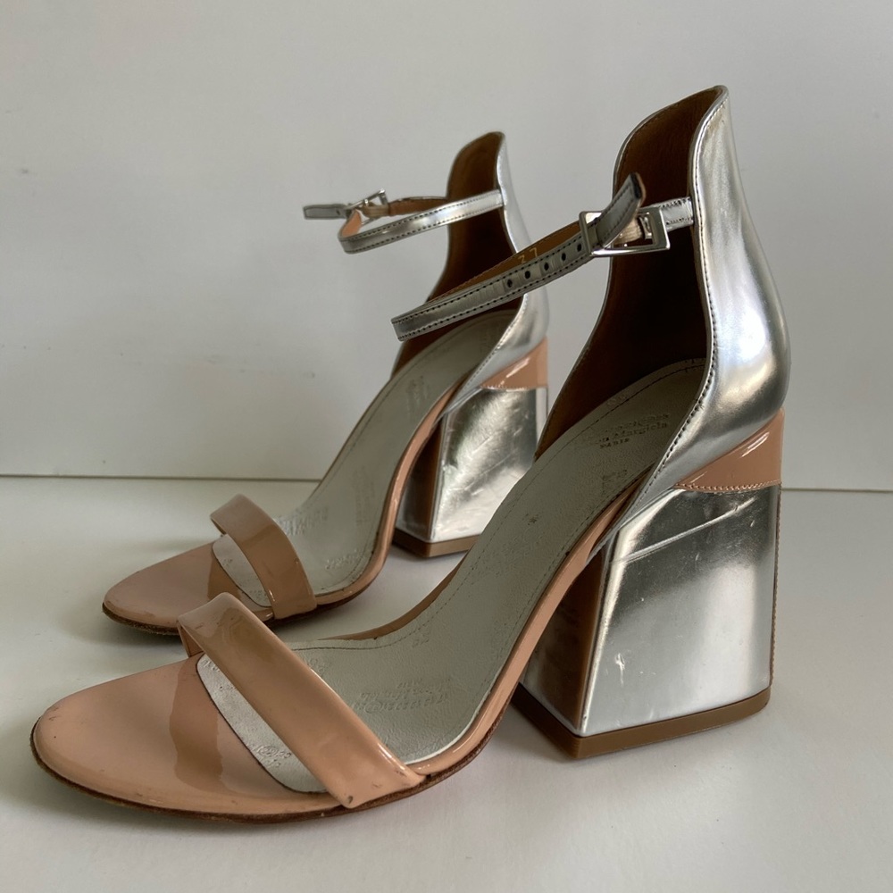 Maison Margiela Two Tone Leather Strap Shoes